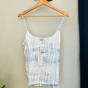 RAILS Paola Camisole Tank Top, Blue/White, Tie‎ Dyed, Size Large,  NWT